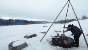 Métis Crossing in winter